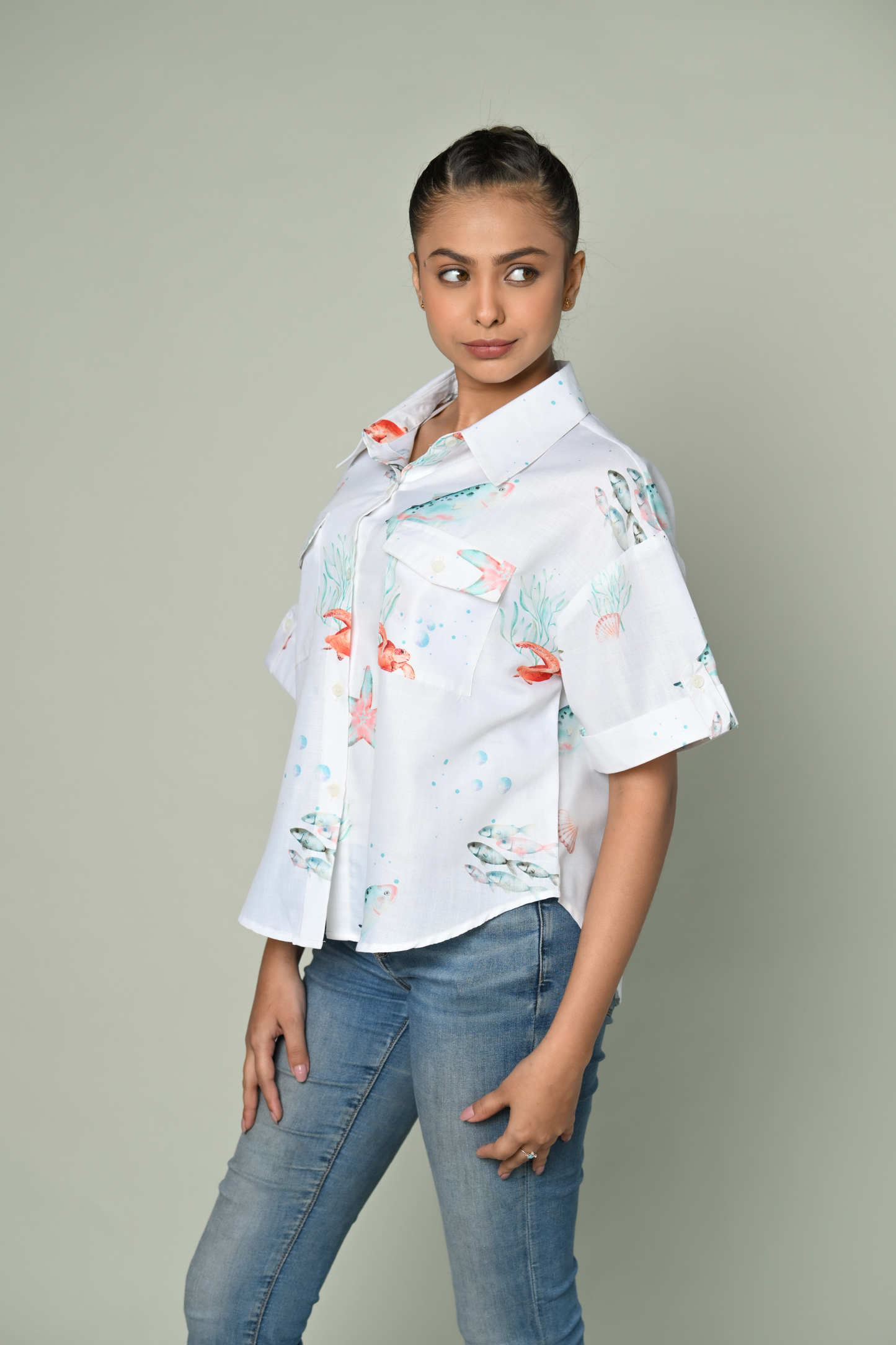 Women Half Sleevs Shirt