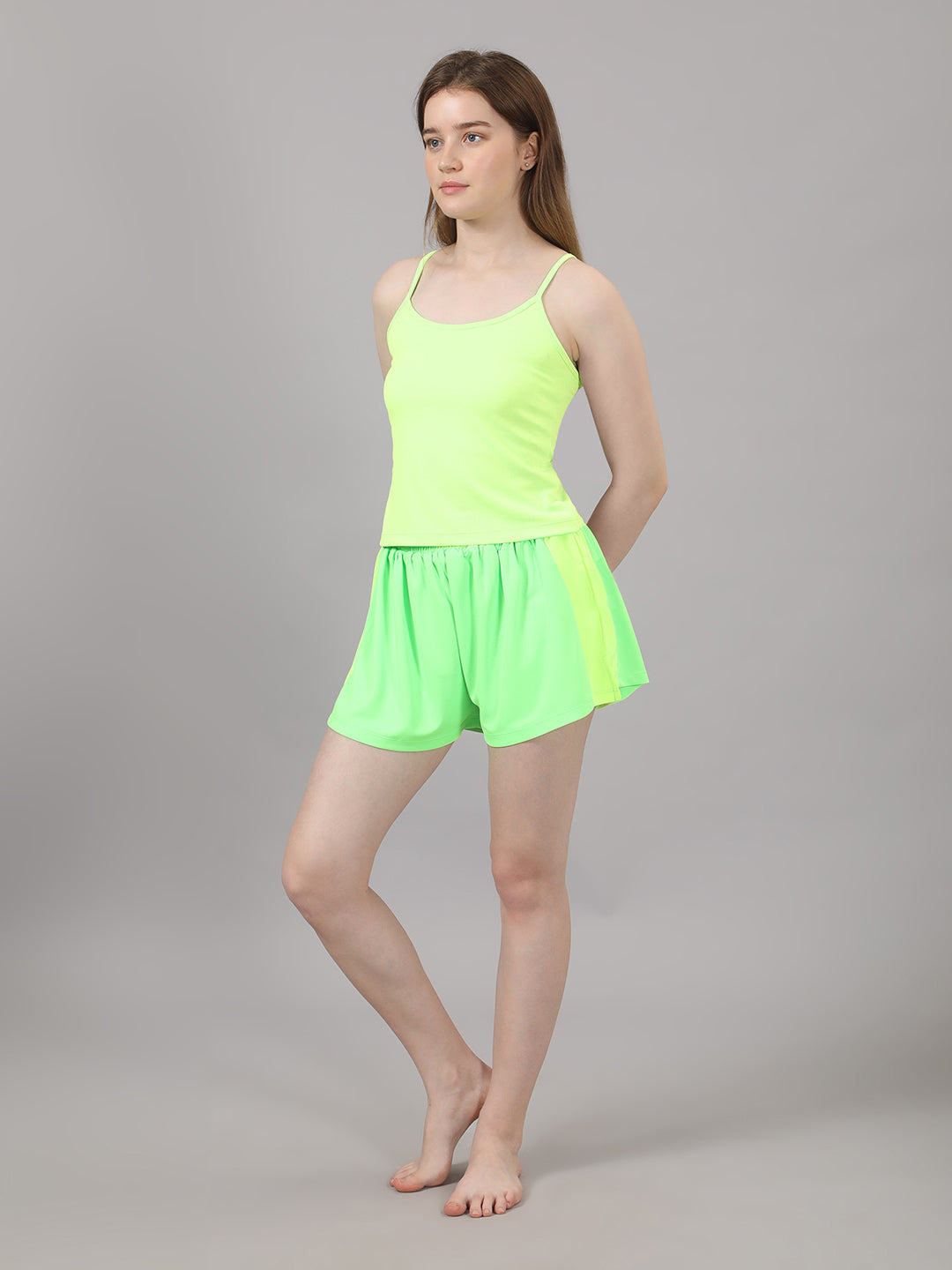 Neon Yellow Spaghetti Strap Top