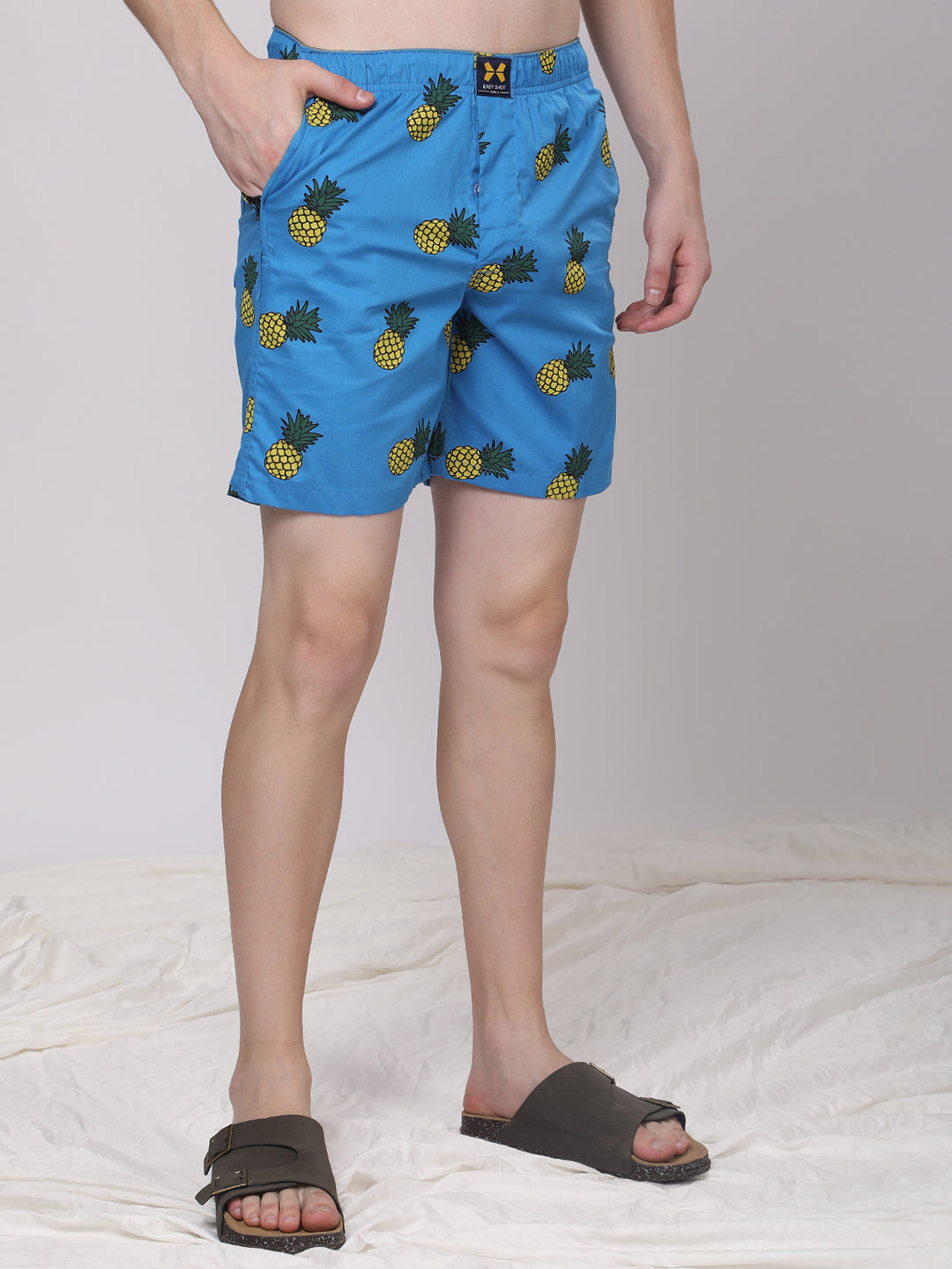 Men's 100% Cotton Lounge Boxers