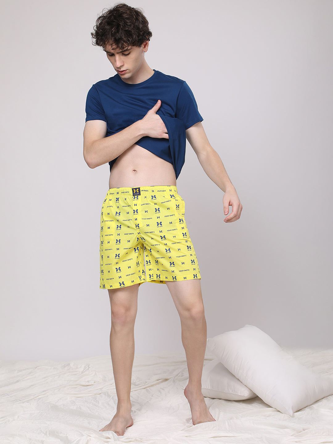 Men's 100% Cotton Lounge Boxers