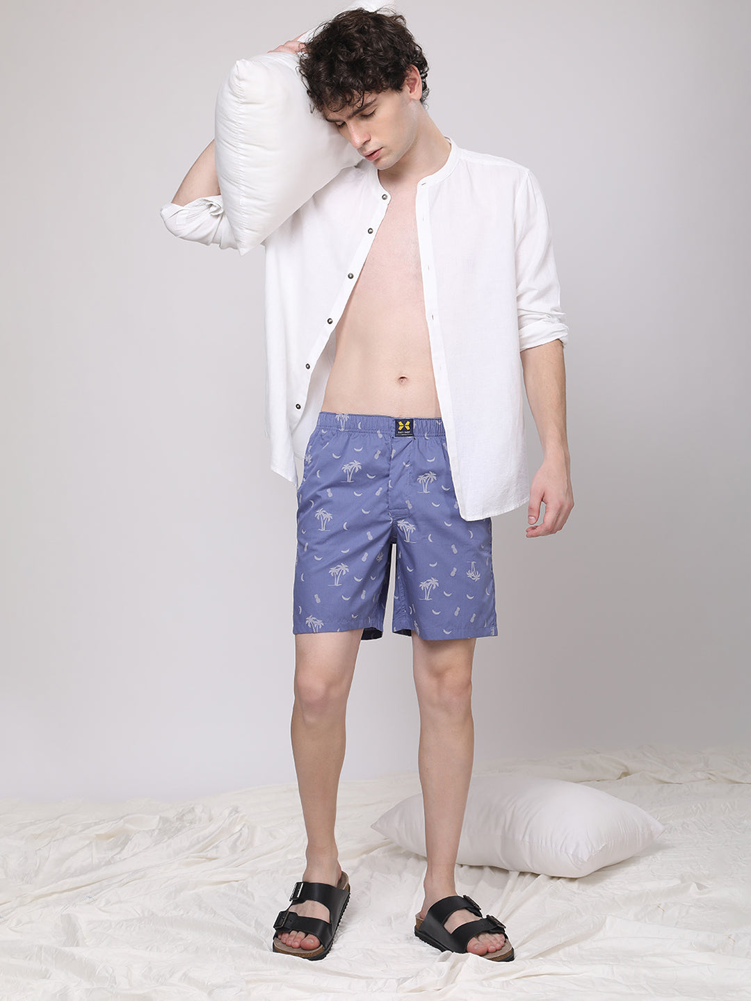 Men's 100% Cotton Lounge Boxers