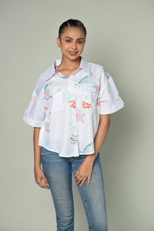 Women Half Sleevs Shirt