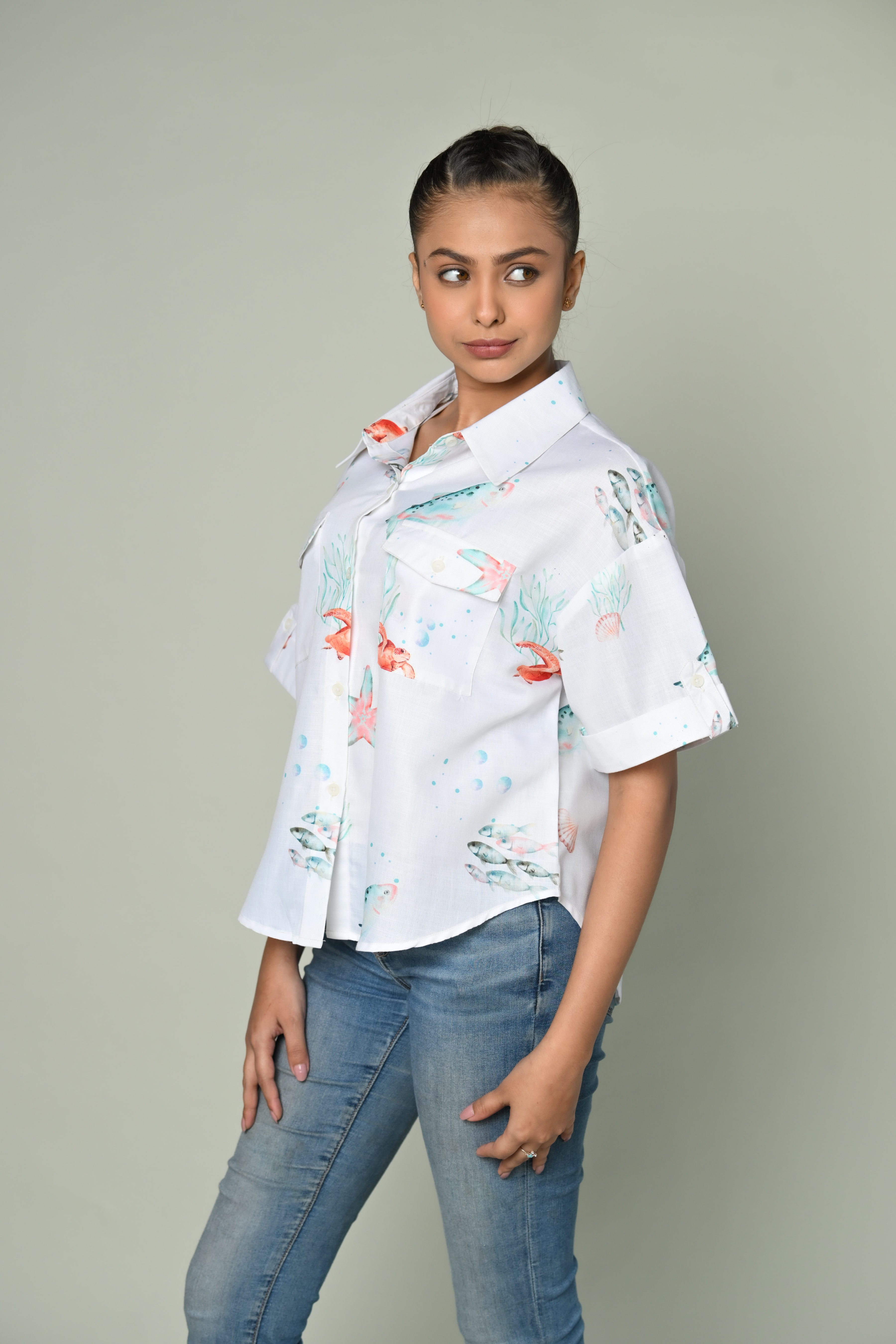 Women Half Sleevs Shirt