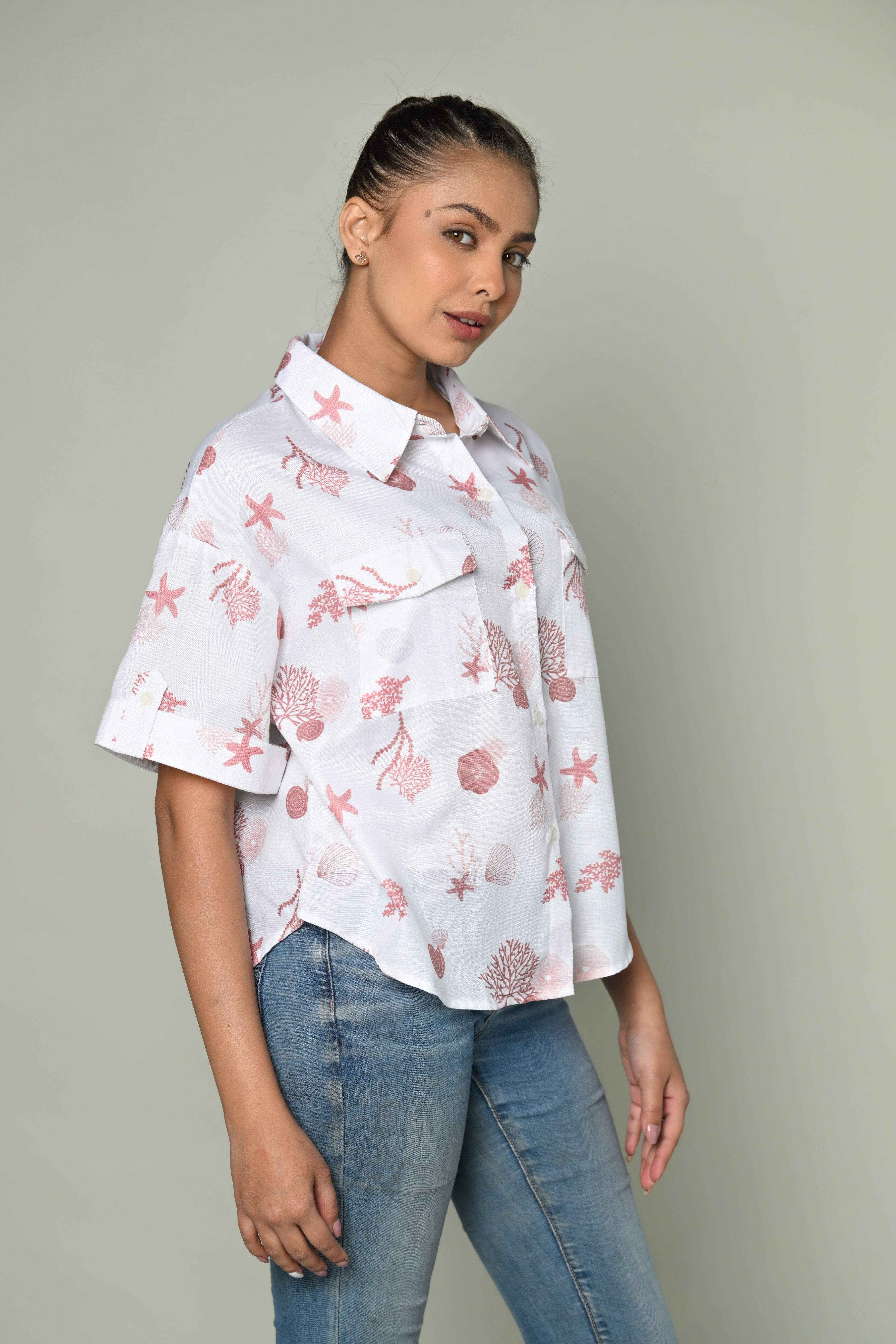 Women Half Sleevs Shirt