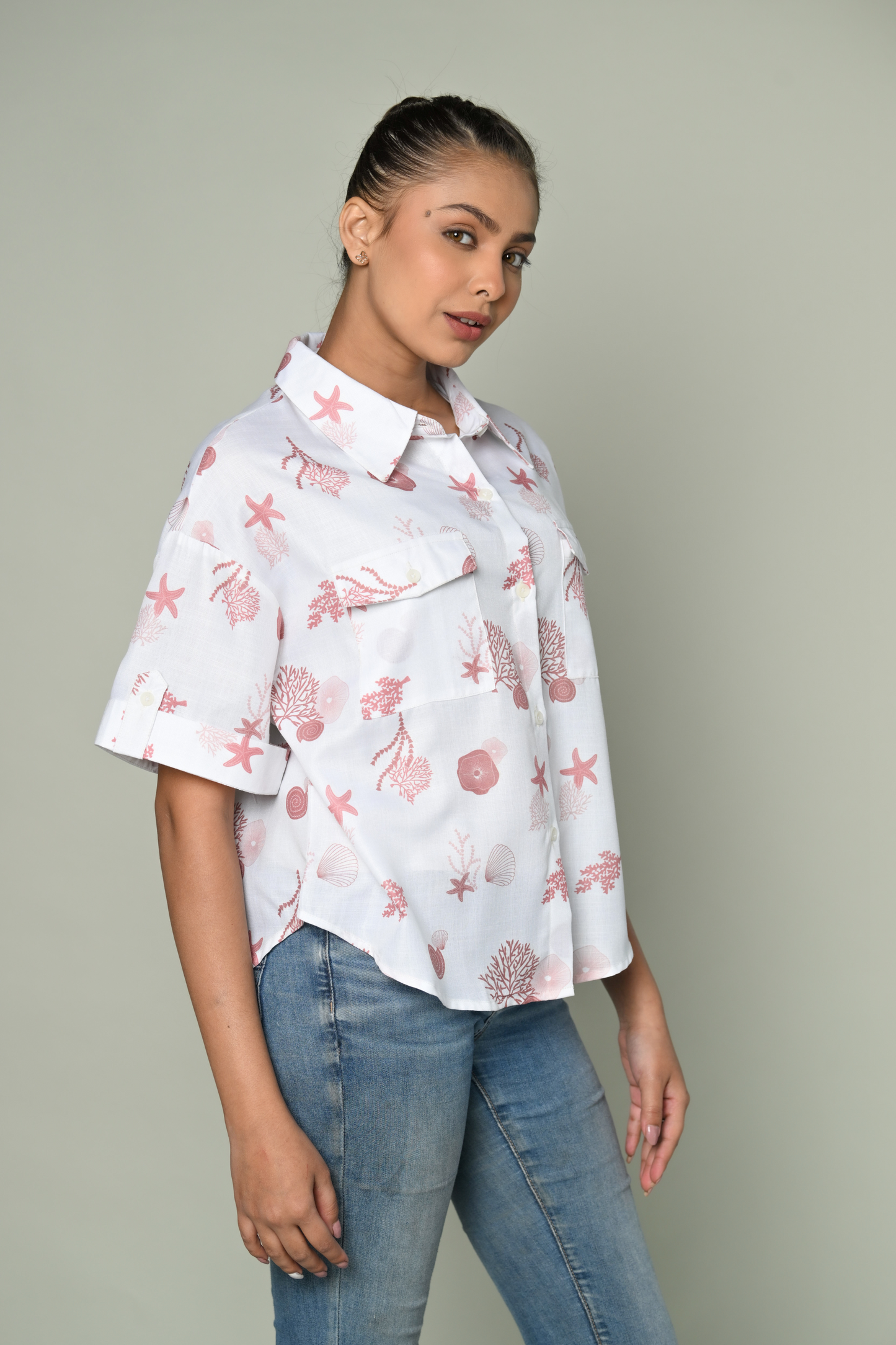Women Half Sleevs Shirt