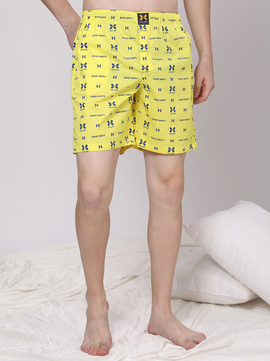 Men's 100% Cotton Lounge Boxers