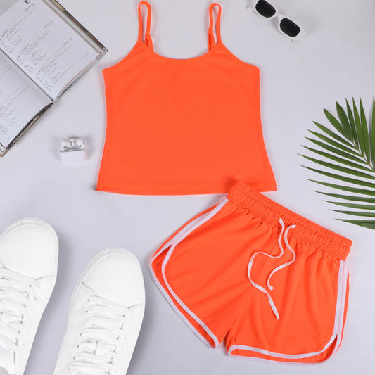 Neon orange lounge co-ord set