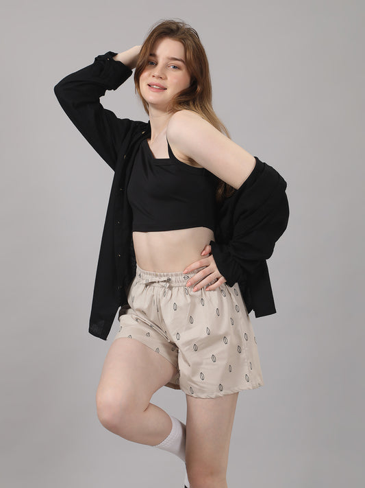 Women's 100% Cotton Lounge Boxers
