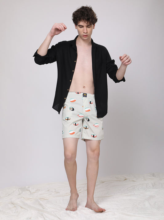 Men's 100% Cotton Lounge Boxers