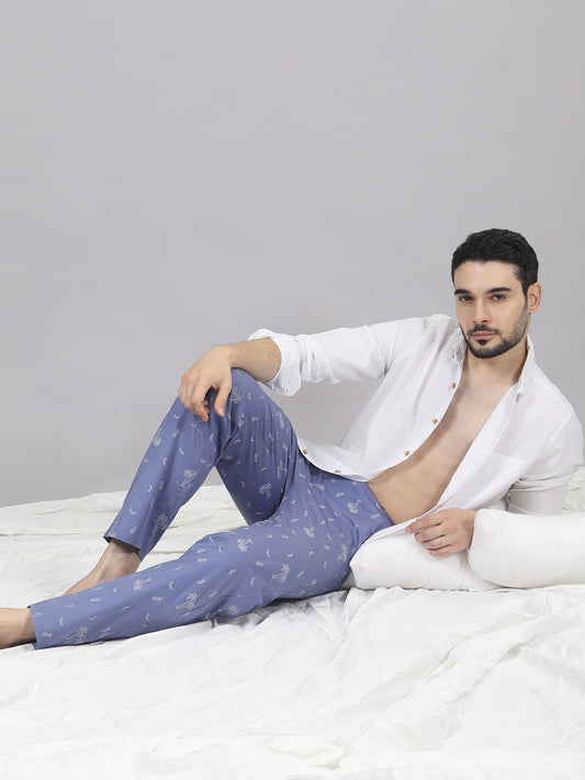 Men's 100% Cotton Lounge Pyjama